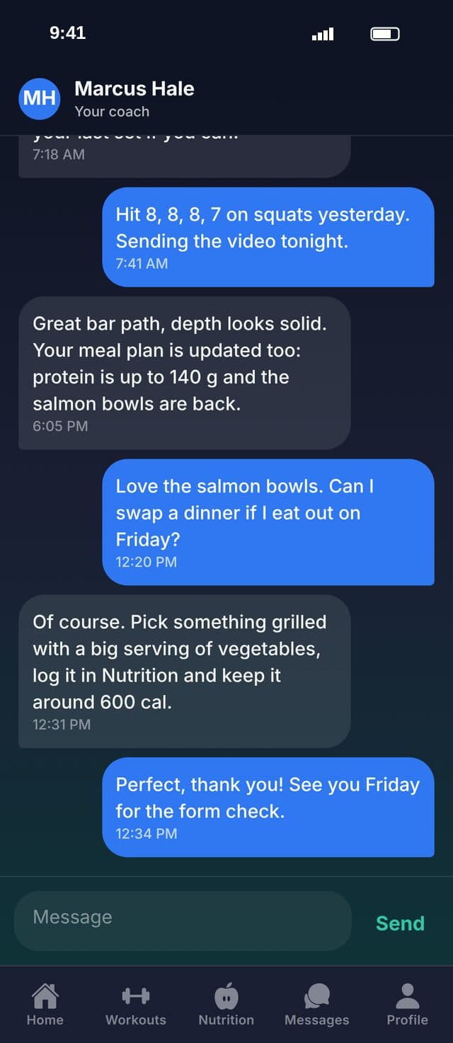 FuelMe: Chat with the coach