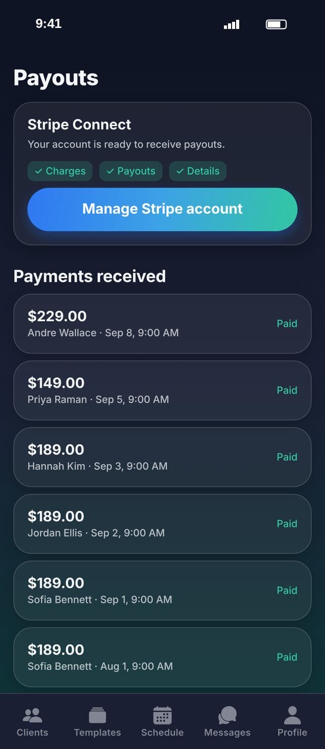 FuelMe: Payments